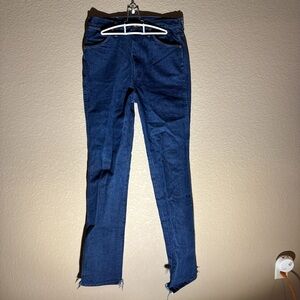 Men's Wrangler Vintage Denim Jeans | 33x40 | Raw Hem | Classic Blue 💙